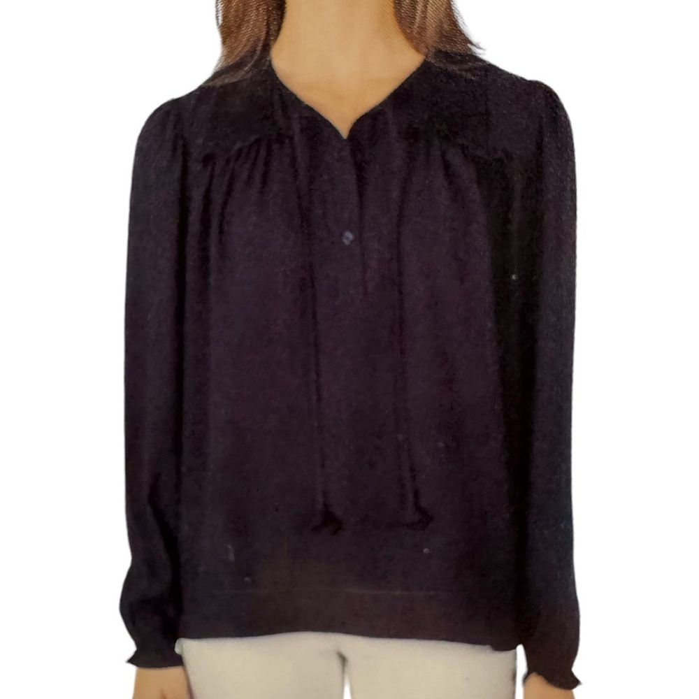 Joie Navy Peasant Top Blouse NEW Size XX-Large